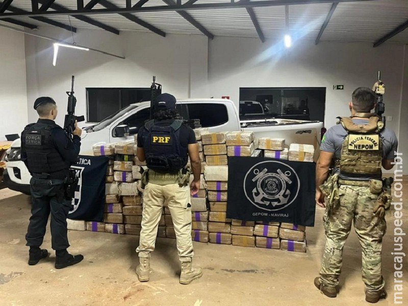PF apreende 1.208 kg de maconha durante fiscalização no Mato Grosso do Sul