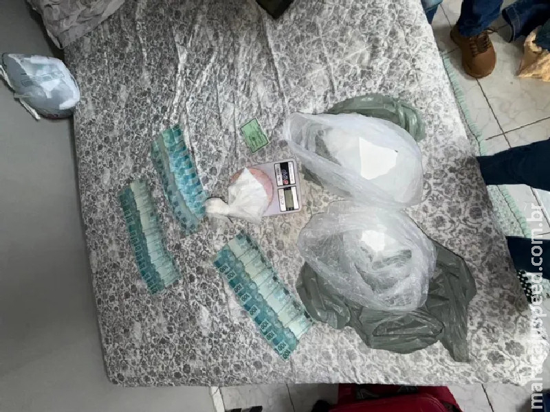 Polícia Civil apreende 1,4kg de cocaína em operação contra o tráfico de drogas em Chapadão do Sul