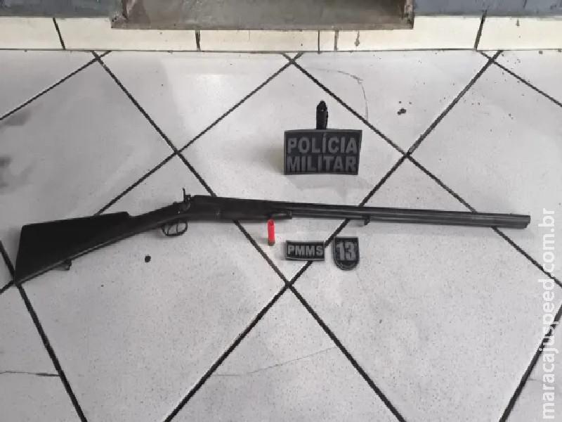 Polícia Militar prende homem por ameaça em contexto de violência doméstica e apreende arma de fogo em Paranaíba