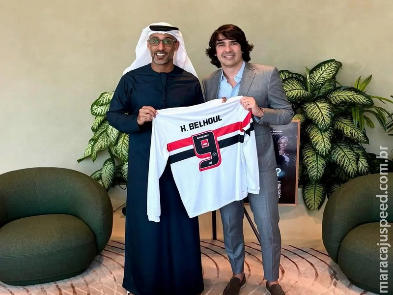 Possível investidor do São Paulo posta foto de reunião com árabe e cita o Tricolor: “Esteve na mesa”