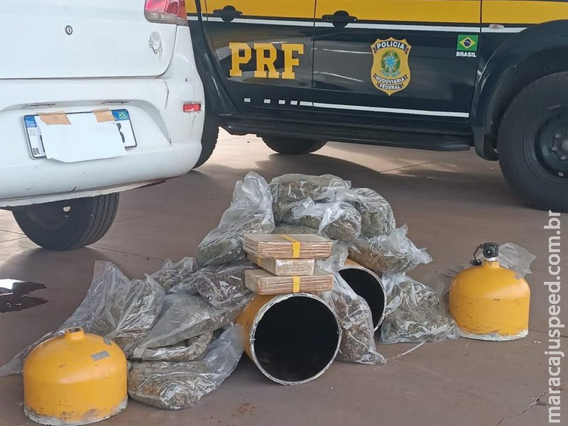 PRF apreende 15 Kg de drogas em Nova Andradina (MS)