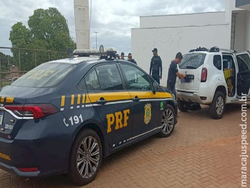 PRF apreende 827 Kg de maconha em Brasilândia (MS) 
