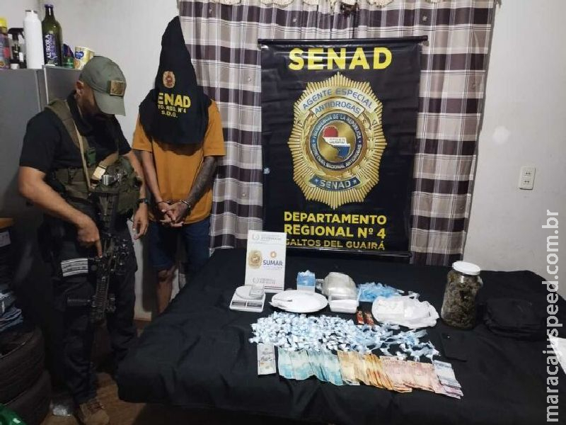Senad desmantela centro de distribuição de cocaína na fronteira