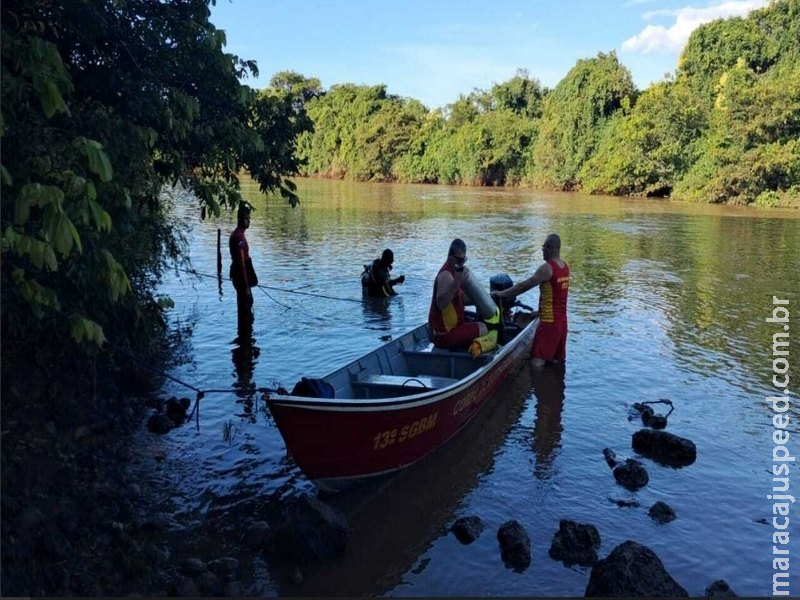 Tragédia no Natal: Bombeiros localizam corpo de jovem de 20 anos que desapareceu no Rio Brilhante em Maracaju