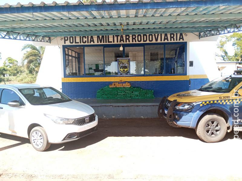 BPMRv apreende 250 quilos de maconha e prende duas mulheres na MS-156