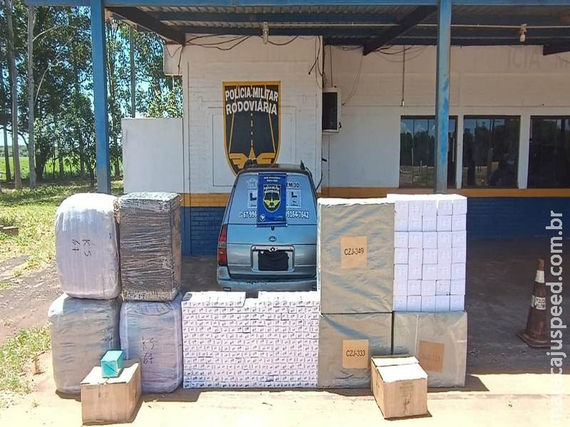 BPMRv apreende mercadorias contrabandeadas durante fiscalização na MS-164