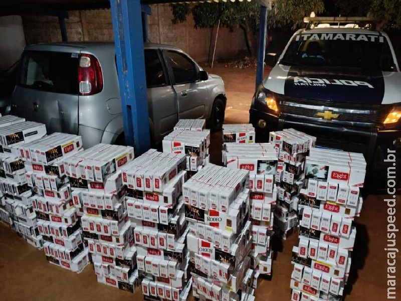 Carga de cigarros contrabandeados é interceptada após perseguição na MS-164