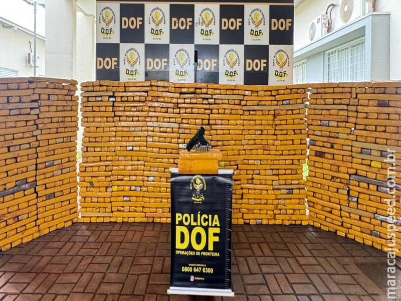 Confronto com o DOF termina com suspeito morto e apreensão de quase 2 toneladas de droga