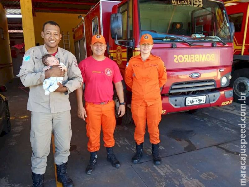  Corpo de Bombeiros Militar salva vida de bebê que estava engasgado em Ivinhema