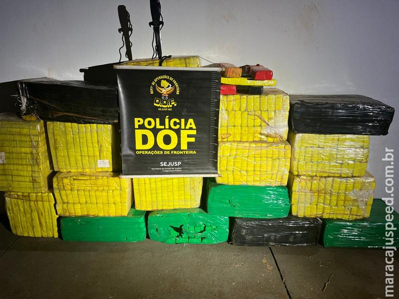 DOF apreende quase meia tonelada de droga em Naviraí
