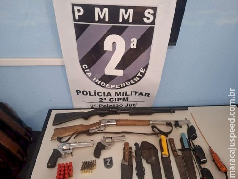 Homem é baleado durante caça e armas são apreendidas em fazenda da região de Caarapó 