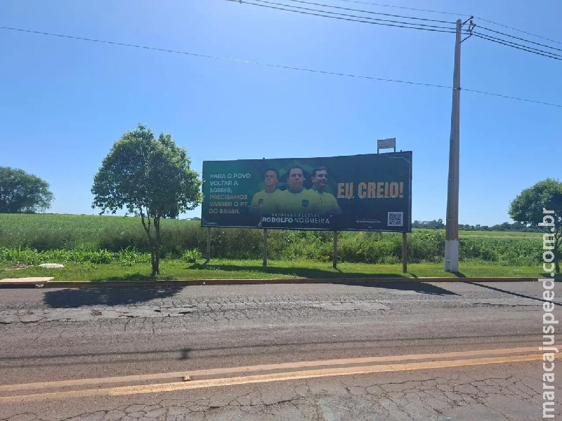 Nova liminar determina retirada de outdoor de Rodolfo Nogueira da cidade de Itaporã