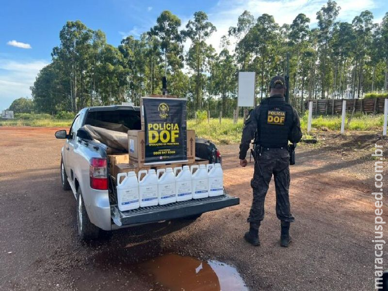 Polícia apreende carga de defensivos agrícolas avaliada em R$ 310 mil na fronteira