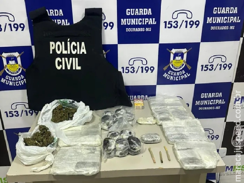 Polícia Civil e Guarda Municipal prendem em flagrante homem com 6kg de “dry” na rodoviária de Dourados