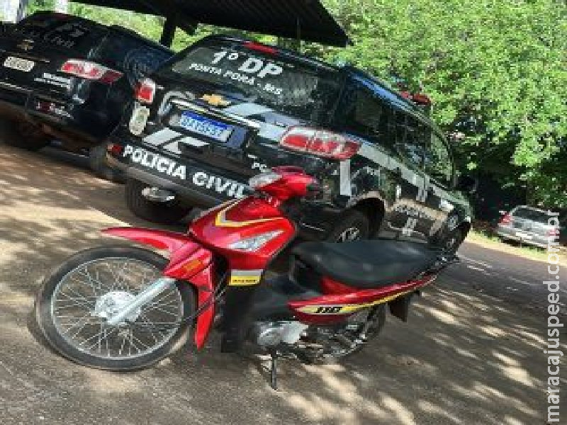 Polícia Civil recupera motocicleta furtada no Paraguai e detém suspeito em Ponta Porã