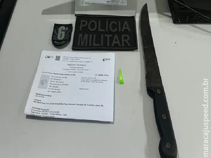 Polícia Militar captura foragido da Justiça em Ladário e chega a nove capturas em 2026.