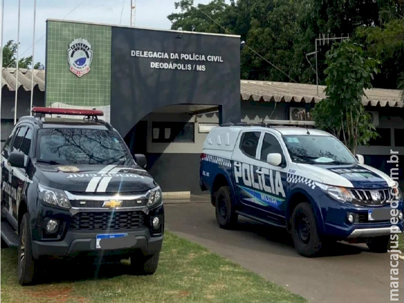  Polícias Civil e Militar de Deodápolis prendem homem com motocicleta clonada 