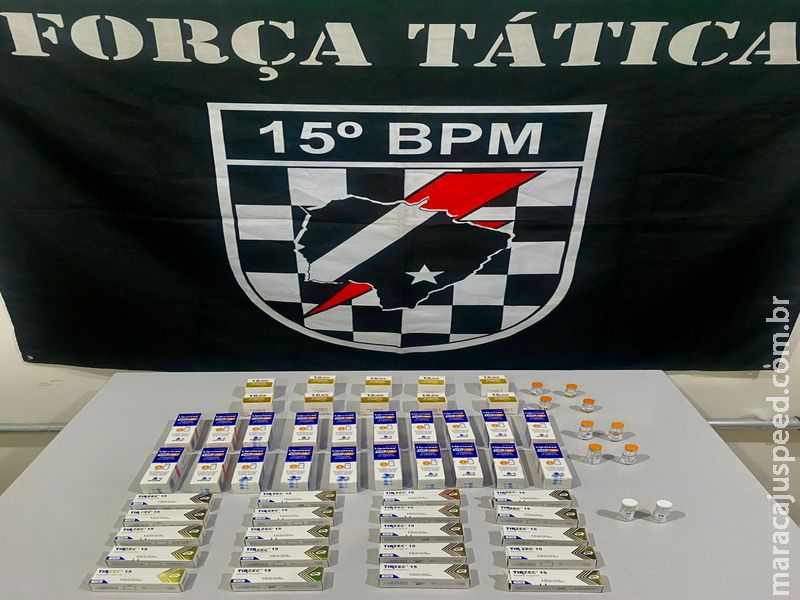 Remédios em boneca e caixas de chocolate: Força Tática apreende R$ 80 mil em medicamentos ilegais em Maracaju