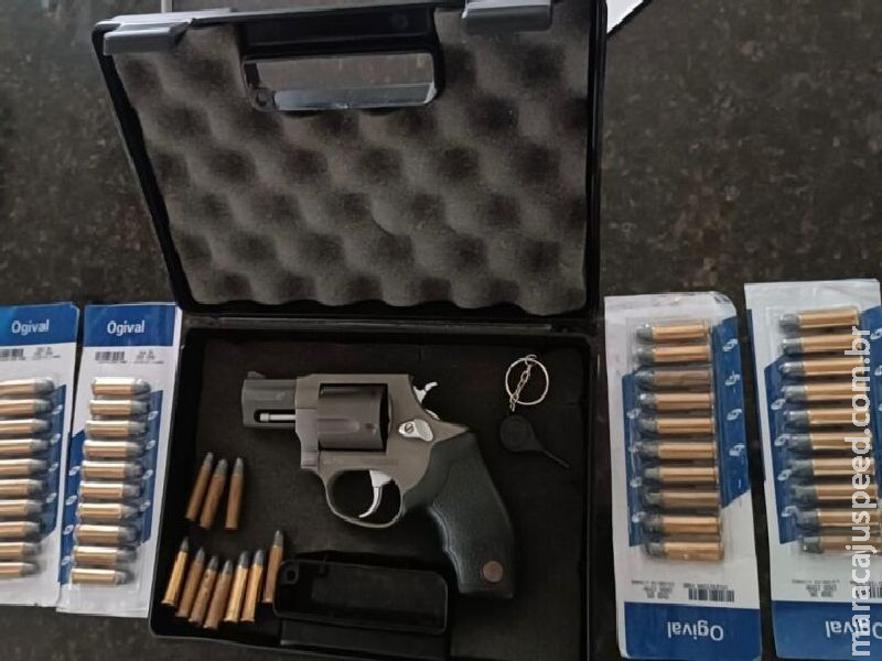 Arma de fogo utilizada por homem para ameaçar ex-companheira é apreendida