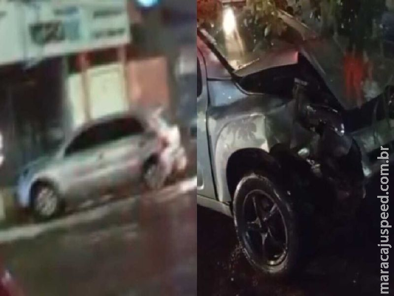 Bêbado, motorista perde controle e destrói carro na traseira de Gol na Gunter Hans  