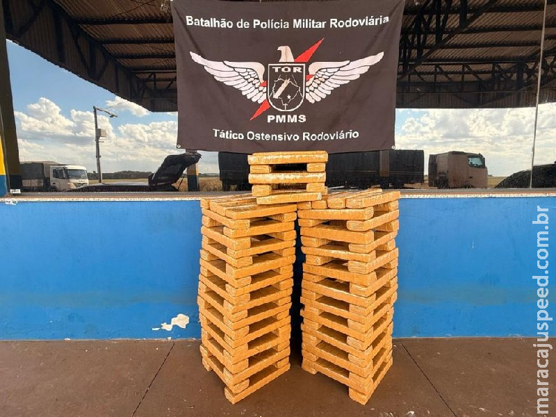 Maracaju: Equipe do TOR intercepta carregamento de maconha que seguia para São Paulo na MS-162