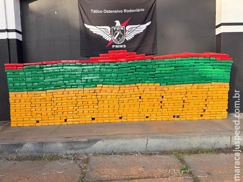 BPMRv apreende 558 kg de drogas, durante policiamento no município de Caarapó