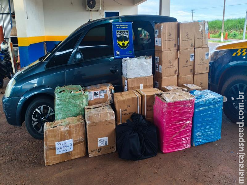 BPMRv apreende mercadorias avaliadas em R$ 220 mil na MS-141