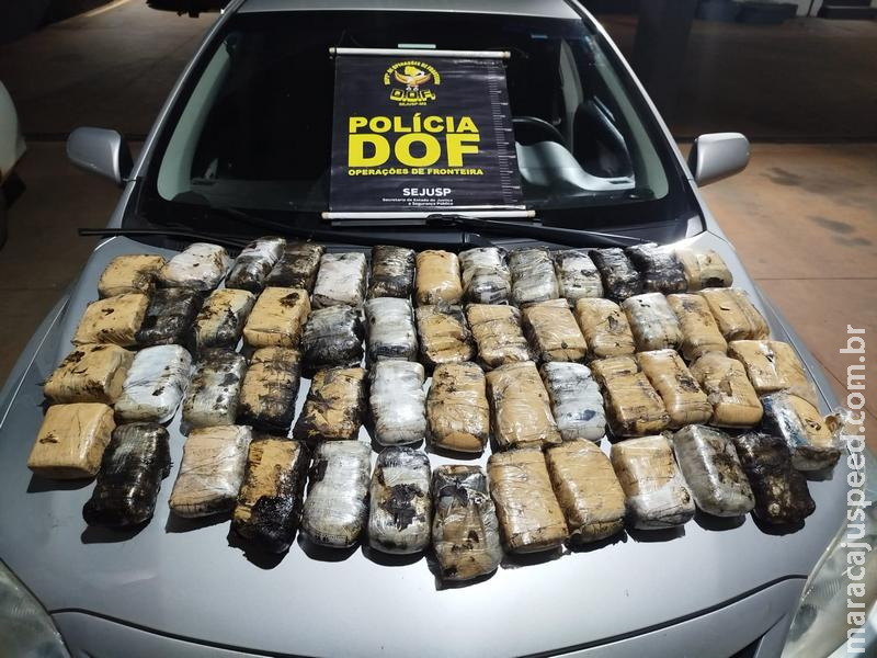 DOF apreende drogas escondidas dentro de pneus em Bataguassu