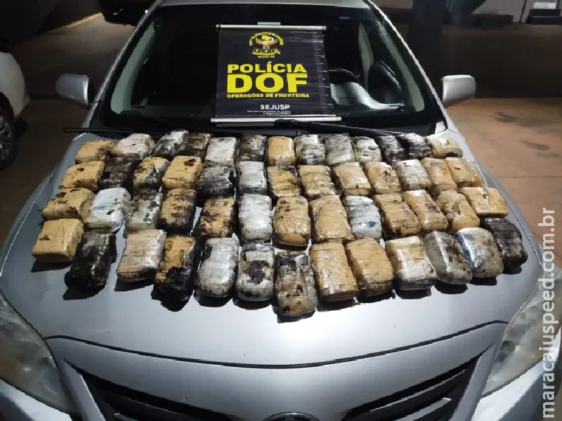 DOF apreende drogas escondidas dentro de pneus em Bataguassu