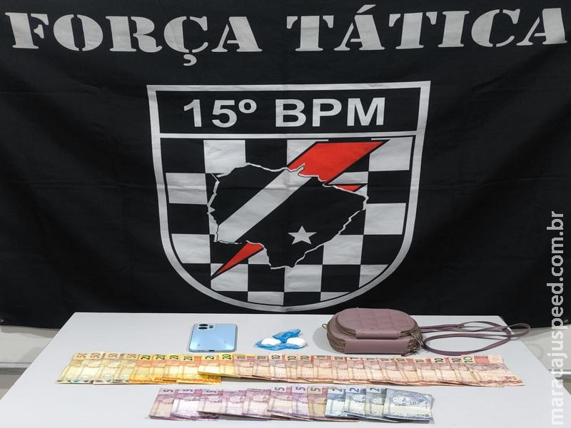 Força Tática prende mulher por tráfico na antiga Estação Ferroviária em Maracaju