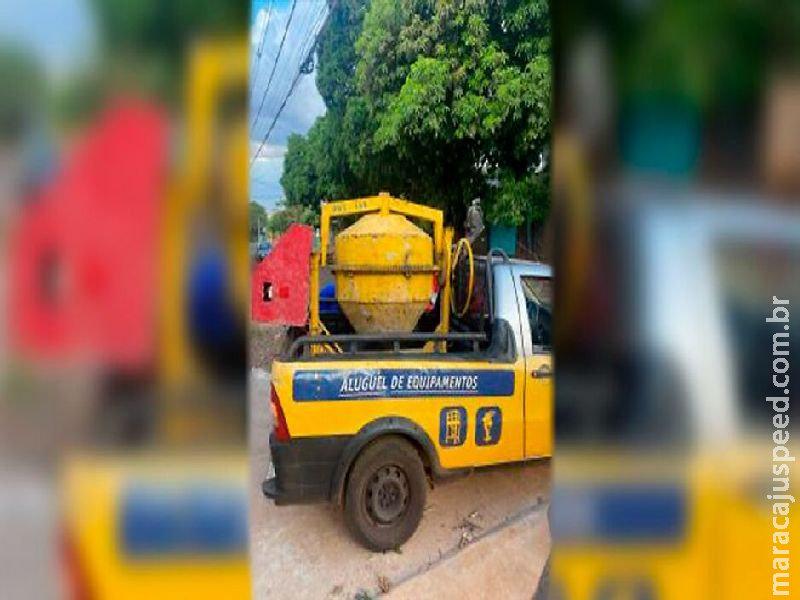 Homem é preso ao alugar betoneira e anunciar venda em Dourados  