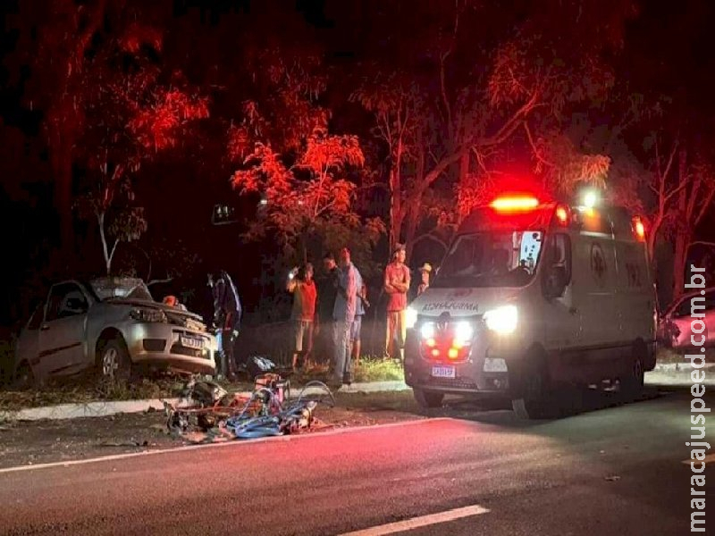 Motorista atropela anta, invade pista e deixa cinco feridos na MS-134, em Nova Andradina 