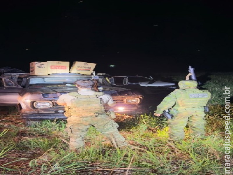 PF e BPFRON apreendem caminhão carregado com cigarros contrabandeados