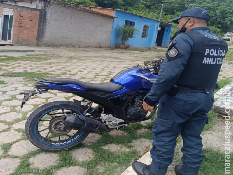Polícia Militar recupera motocicleta com restrição criminal em Corumbá.