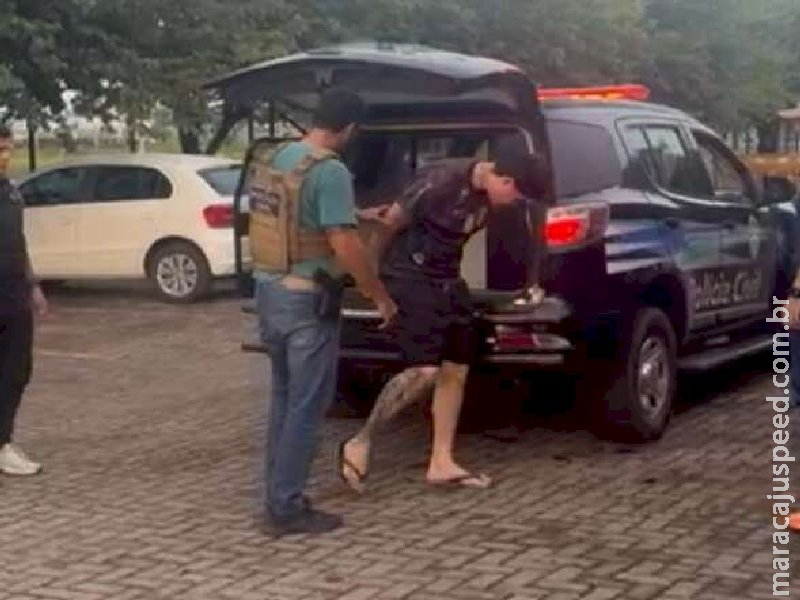 Preso homem que atropelou e quebrou dente da esposa após discussão em MS 