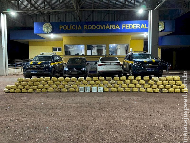  PRF apreende 107 Kg de skunk e prende dupla em Miranda (Ms)