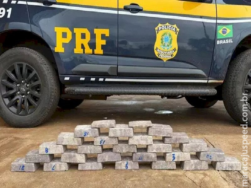 PRF intercepta 160 kg de minério de prata em caminhão boliviano na BR-262 