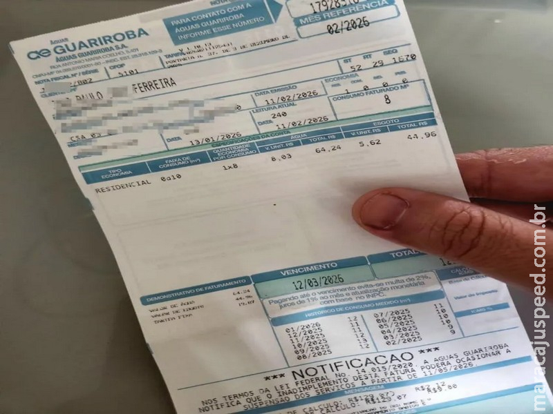 Vereador propõe barrar multas por “gato” na conta de água em Campo Grande