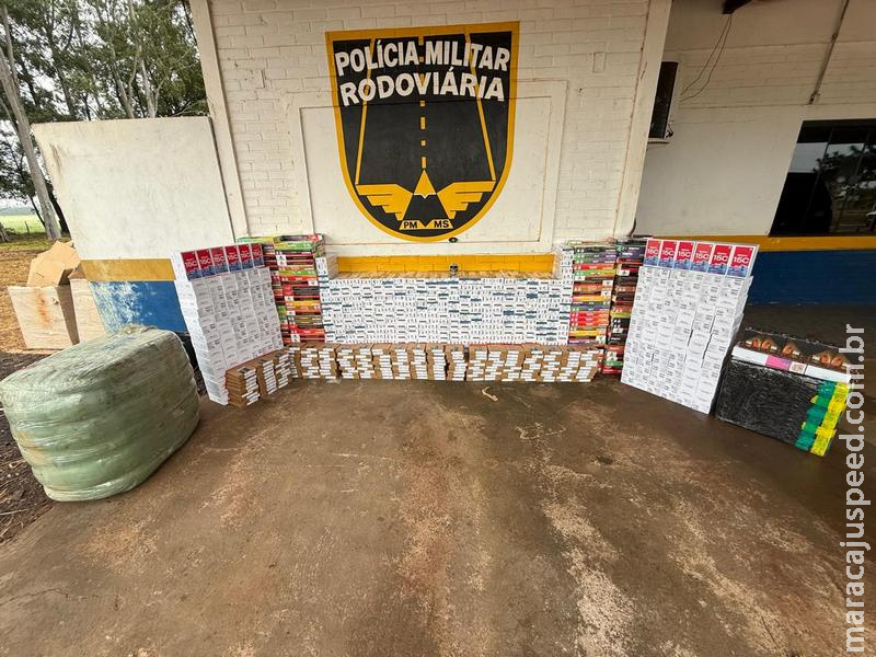 BPMRv apreende carga avaliada em mais de R$ 322 mil após fuga em rodovia de MS