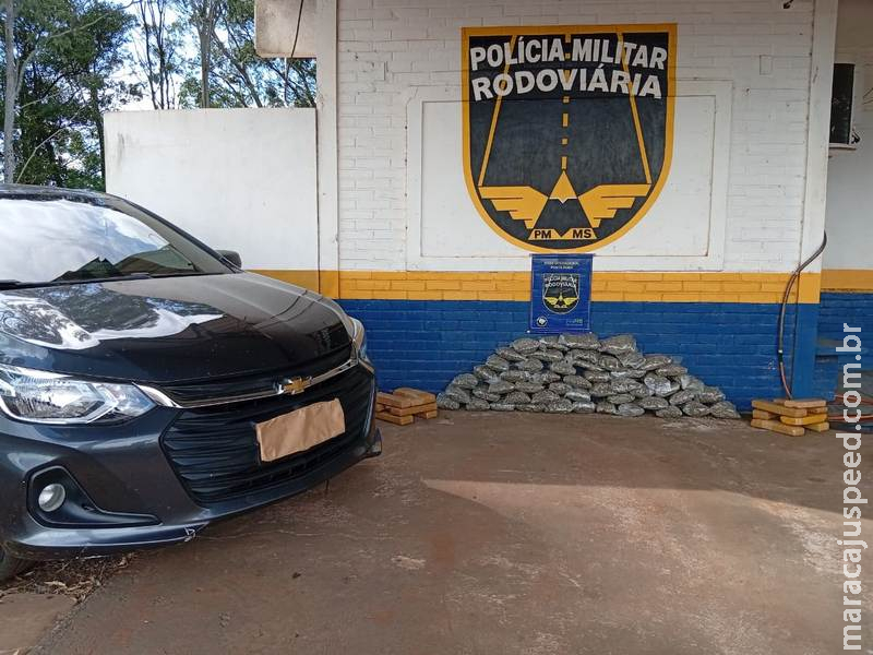 BPMRv apreende mais de 38 kg de drogas durante abordagem na MS-164