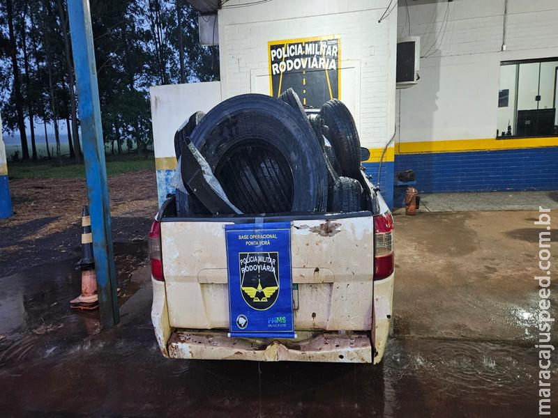 BPMRv apreende veículos e mercadorias estrangeiras durante fiscalizações na MS-164