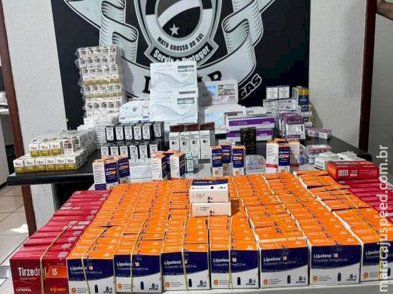  Comboio é abordado com 551 caixas de emagrecedores e anabolizantes 