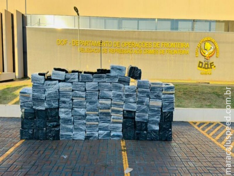 DOF apreende quase duas toneladas de maconha escondidas em carga de óleo de soja