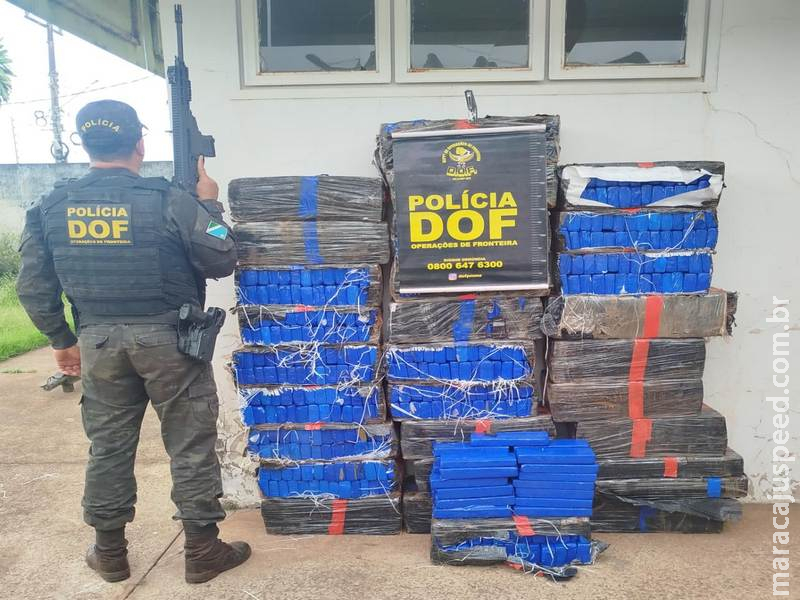 DOF apreende quase meia tonelada de maconha em Mundo Novo