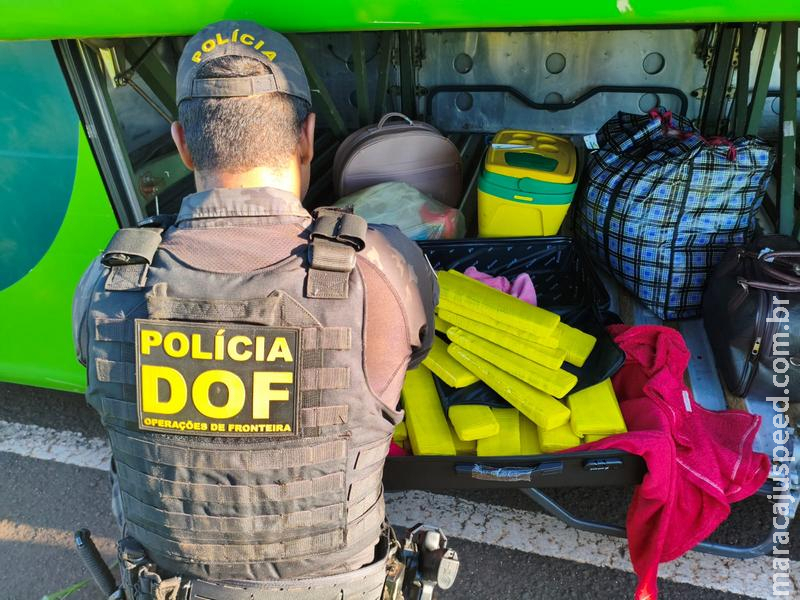 DOF prende mulher com droga que seguia para o Rio Grande do Sul