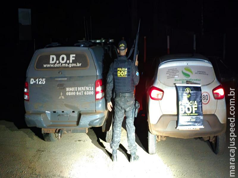 DOF recupera veículo furtado sendo transportado em reboque