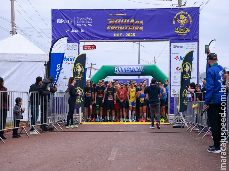 Em menos de um mês, mais de 700 pessoas já se inscreveram para a 3ª Corrida Águia da Fronteira do DOF