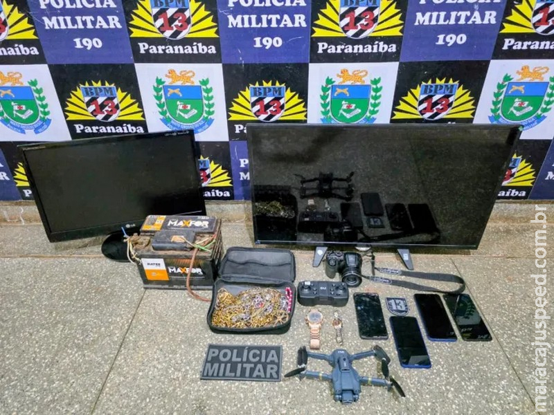 Filho agride mãe idosa, furta televisão da própria mãe e acaba preso em Paranaíba