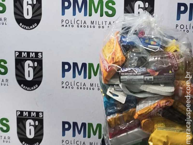 Furto é contido por funcionários de supermercado em Corumbá, que acionam a polícia