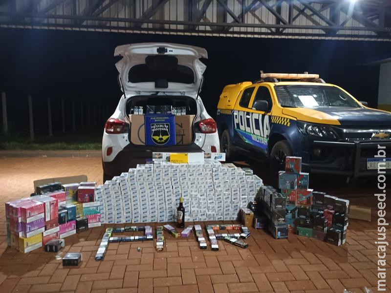 Maracaju: BPMRv apreende carregamento de cigarros eletrônicos e celulares na MS-162